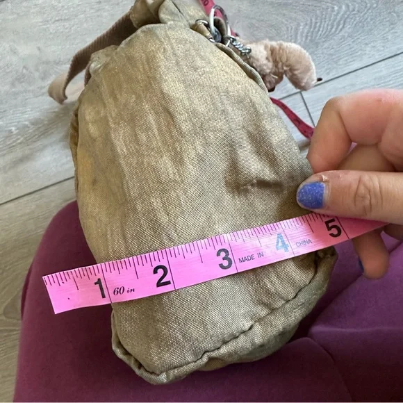 Kipling gold shoulder bag - Picture 5 of 6